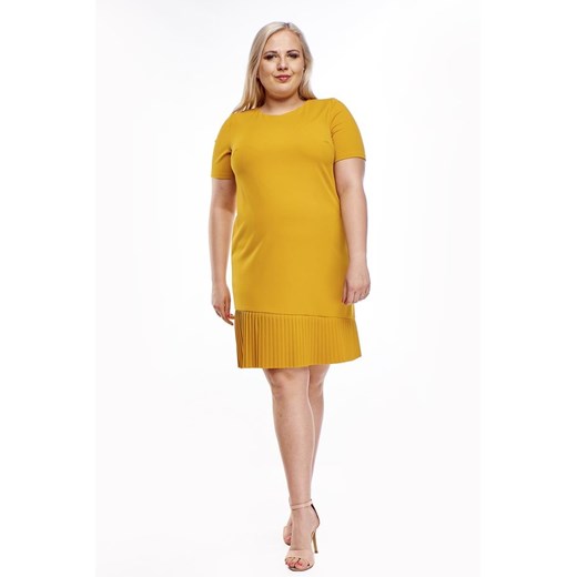 Sukienka FSU928 ŻÓŁTY ze sklepu fokus.pl w kategorii Sukienki - zdjęcie 186626688