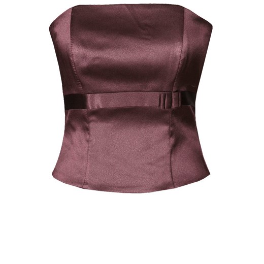 Gorset FGR082 ŚLIWKOWY  tafta ze sklepu fokus.pl w kategorii Bluzki damskie - zdjęcie 186627488