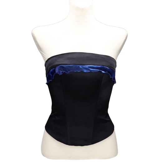 Gorset FGR006 GRANATOWY + CHABROWY CIEMNY ze sklepu fokus.pl w kategorii Bluzki damskie - zdjęcie 186627497