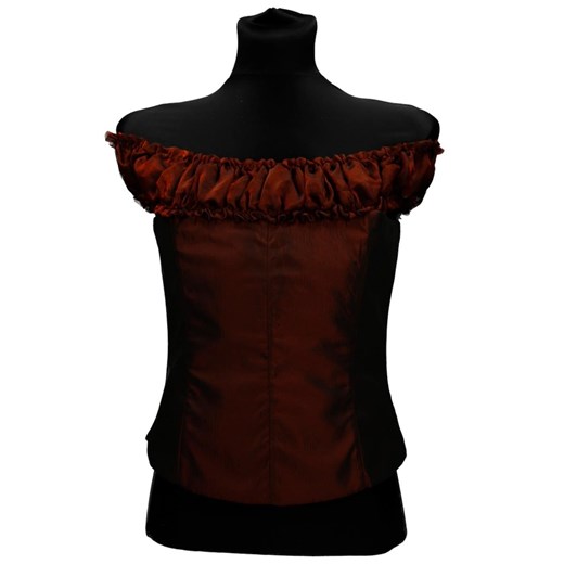 Gorset FGR004 BRĄZOWO-MIEDZIANY ze sklepu fokus.pl w kategorii Bluzki damskie - zdjęcie 186627678