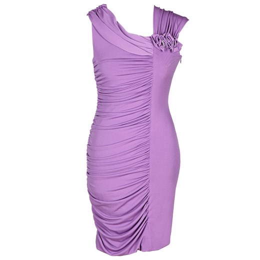 Sukienka FSU198 ŚLIWKOWY JASNY ze sklepu fokus.pl w kategorii Sukienki - zdjęcie 186627687