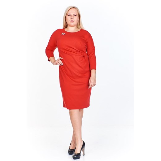 Sukienka FSU963 CZERWONY ze sklepu fokus.pl w kategorii Sukienki - zdjęcie 186627767