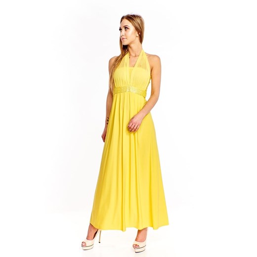 Sukienka FSU1080 ZÓŁTY ze sklepu fokus.pl w kategorii Sukienki - zdjęcie 186627796