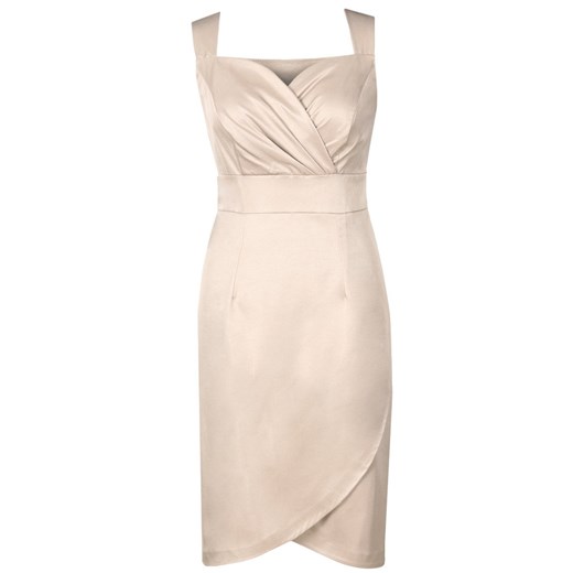 Sukienka FSU759 BEŻOWY CIEMNY ze sklepu fokus.pl w kategorii Sukienki - zdjęcie 186628089