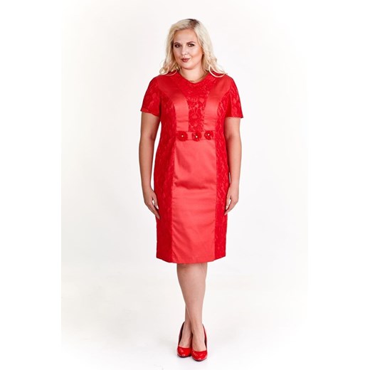 Sukienka FSU1003 MALINOWY ze sklepu fokus.pl w kategorii Sukienki - zdjęcie 186628256