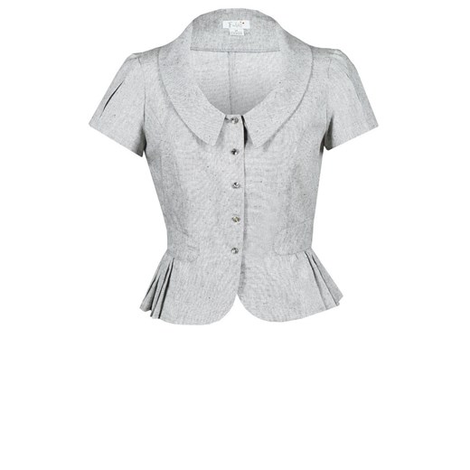 Żakiet FZA676 SZARY JASNY + SREBRNA NIĆ ze sklepu fokus.pl w kategorii Marynarki damskie - zdjęcie 186628355