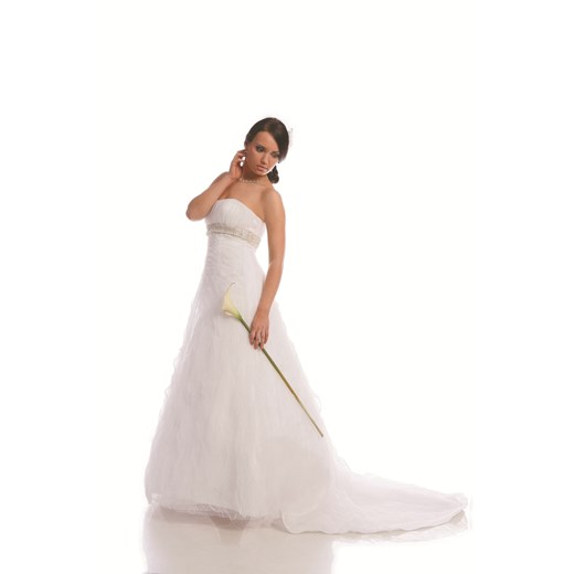 Suknia Ślubna FSS528 BIAŁY ze sklepu fokus.pl w kategorii Sukienki - zdjęcie 186628357