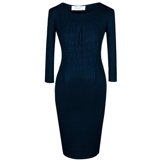 Sukienka FSU421 GRANATOWY ze sklepu fokus.pl w kategorii Sukienki - zdjęcie 186628688