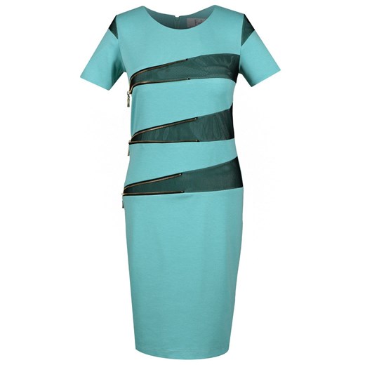 Sukienka FSU349 TURKUSOWY CIEMNY ze sklepu fokus.pl w kategorii Sukienki - zdjęcie 186628846