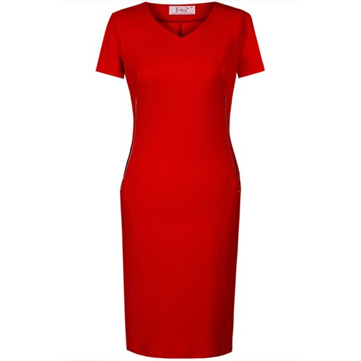 Sukienka FSU869  CZERWONY MOCNY ze sklepu fokus.pl w kategorii Sukienki - zdjęcie 186628867