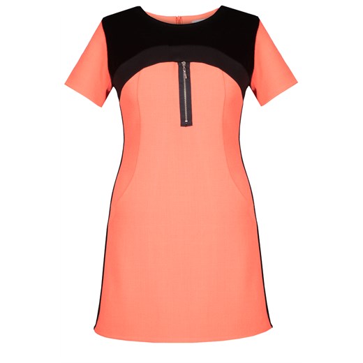 Tunika FTU286 POMARAŃCZOWY CZARNY ze sklepu fokus.pl w kategorii Bluzki damskie - zdjęcie 186628965