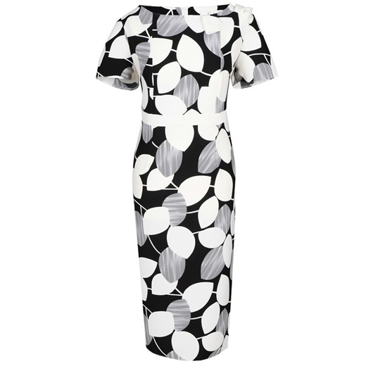 Sukienka FSU253 CZARNY SZARY JASNY ze sklepu fokus.pl w kategorii Sukienki - zdjęcie 186629226