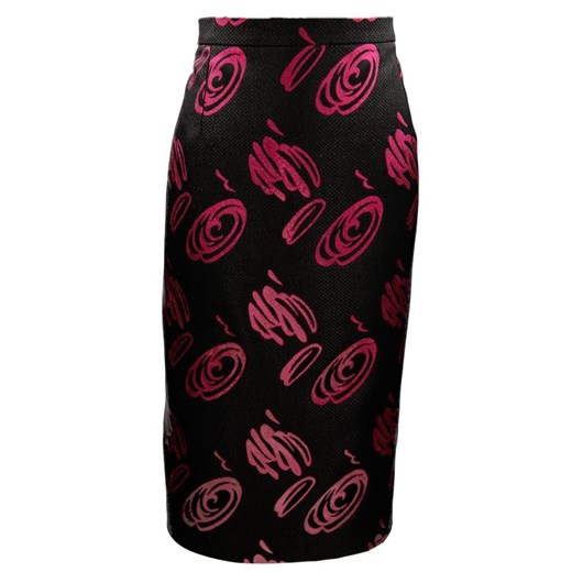 Spódnica FSP641 CZARNY + AMARANTOWY ŚREDNI Fokus 52 fokus.pl