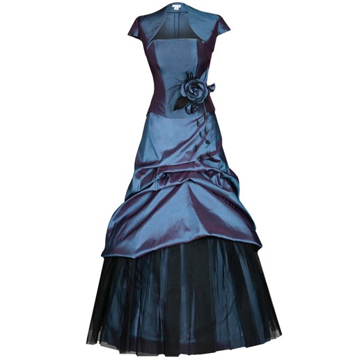 Sukienka FSU038 NIEBIESKIO-FIOLETOWY ze sklepu fokus.pl w kategorii Sukienki - zdjęcie 186629286