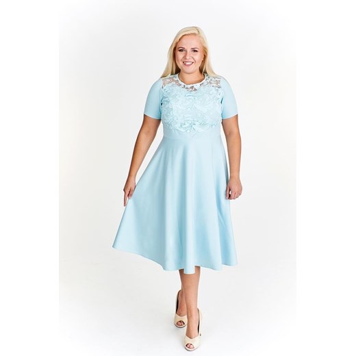 Sukienka FSU934 MIĘTOWY ze sklepu fokus.pl w kategorii Sukienki - zdjęcie 186629379