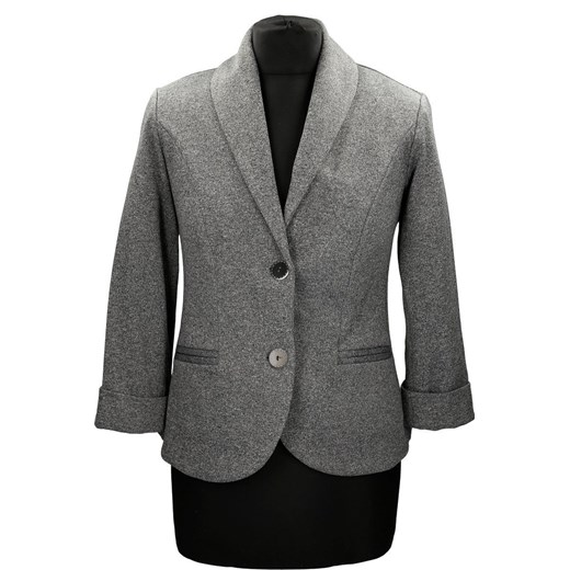 Żakiet FZA353 SZARY ze sklepu fokus.pl w kategorii Marynarki damskie - zdjęcie 186629415