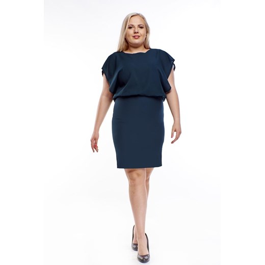 Sukienka FSU1016 ZIELONY CIEMNY ze sklepu fokus.pl w kategorii Sukienki - zdjęcie 186629546