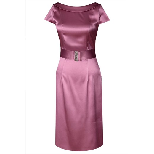 Sukienka FSU199 RÓŻOWY BRUDNY ze sklepu fokus.pl w kategorii Sukienki - zdjęcie 186629655