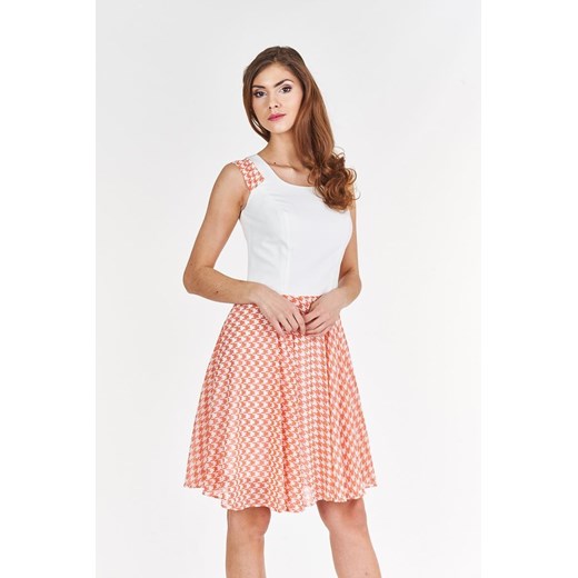 Sukienka FSU357 EKRI KORALOWY ze sklepu fokus.pl w kategorii Sukienki - zdjęcie 186629718