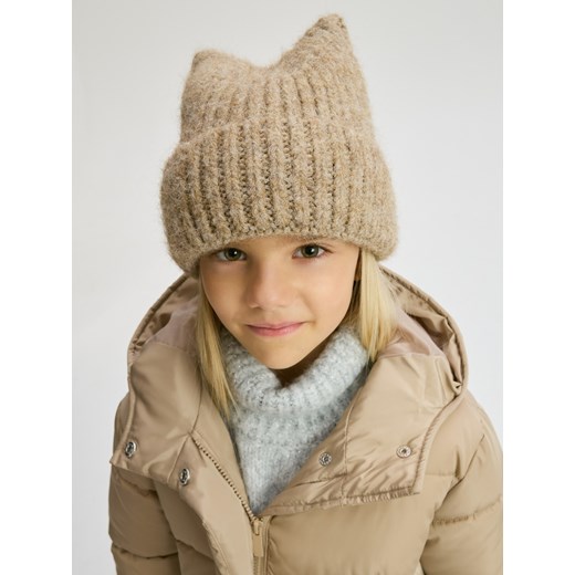 Reserved - Czapka z domieszką wełny - beżowy Reserved 5-9 lat Reserved