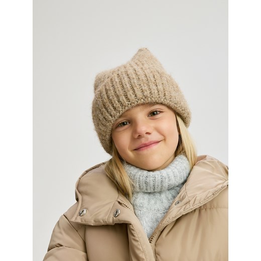 Reserved - Czapka z domieszką wełny - beżowy Reserved 5-9 lat Reserved