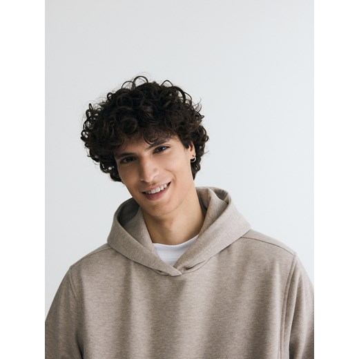 Reserved - Bluza regular z kapturem - beżowy Reserved XXL Reserved