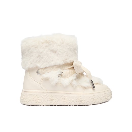 Śniegowce Guess FLFUEK FUR10 Écru ze sklepu eobuwie.pl w kategorii Śniegowce damskie - zdjęcie 186630975