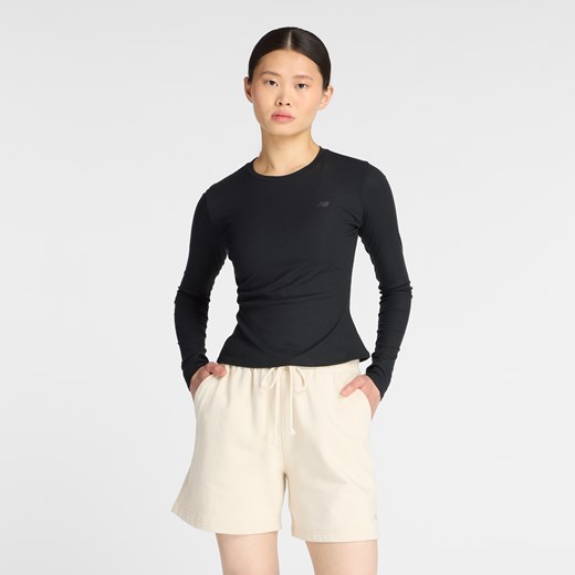 Koszulka damska New Balance WT53133BK – czarna ze sklepu New Balance Poland w kategorii Bluzki damskie - zdjęcie 186631169