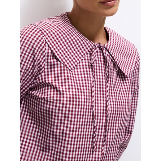 Mohito - Bluzka z ozdobnym kołnierzem - ciemny fiolet Mohito 40 Mohito