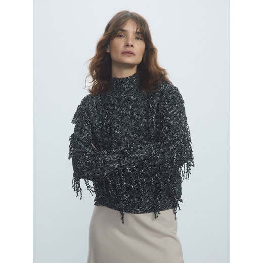 Reserved - Sweter z wełną - wielobarwny ze sklepu Reserved w kategorii Swetry damskie - zdjęcie 186632435