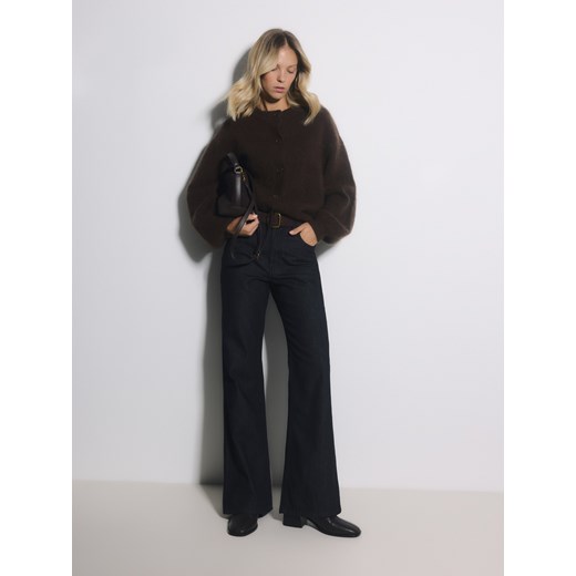 Reserved - Jeansy loose flare - granatowy ze sklepu Reserved w kategorii Jeansy damskie - zdjęcie 186632499