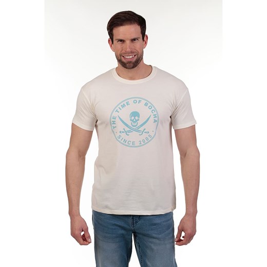 The Time of Bocha Koszulka w kolorze kremowym ze sklepu Limango Polska w kategorii T-shirty męskie - zdjęcie 186633465
