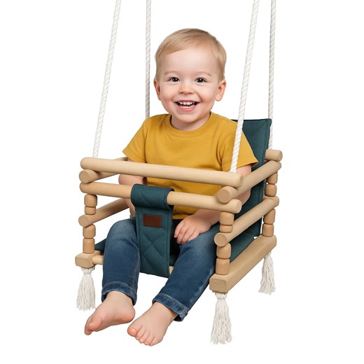 Grafitowo-stalowa huśtawka dziecięca 3w1 N0-P88 ze sklepu Edinos.pl w kategorii Huśtawki ogrodowe - zdjęcie 186634976