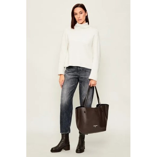 Patrizia Pepe Skórzana shopperka + saszetka Patrizia Pepe OS Gomez Fashion Store