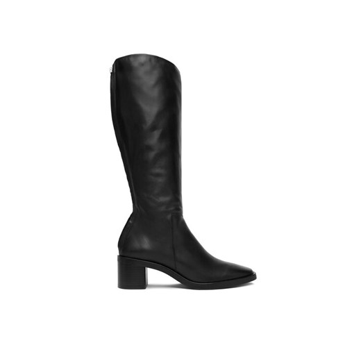 Kozaki Calvin Klein Block Heel Knee Boot Lth HW0HW02812 Czarny ze sklepu eobuwie.pl w kategorii Kozaki damskie - zdjęcie 186635769
