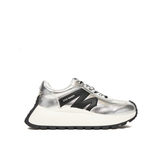 Sneakersy Steve Madden Supercampo SM11004808 Srebrny ze sklepu eobuwie.pl w kategorii Buty sportowe damskie - zdjęcie 186635797