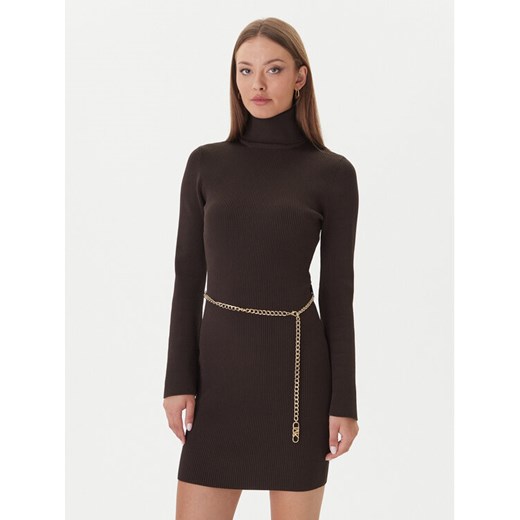 MICHAEL Michael Kors Sukienka dzianinowa MF583C633D Brązowy Slim Fit ze sklepu MODIVO w kategorii Sukienki - zdjęcie 186636729