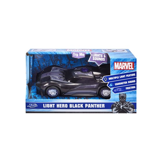 Dickie Toys Samochód &quot;Marvel Light Hero - Black Panther&quot; - 3+ ze sklepu Limango Polska w kategorii Zabawki - zdjęcie 186638219