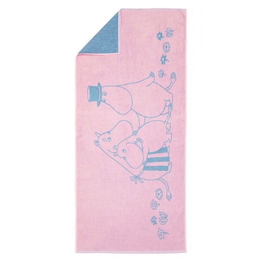 Moomin Ręcznik prysznicowy w kolorze jasnoróżowo-błękitnym - 140 x 70 cm ze sklepu Limango Polska w kategorii Ręczniki - zdjęcie 186638307