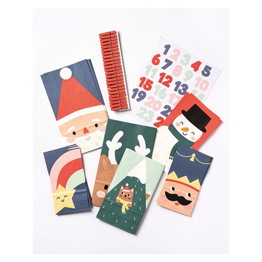 folia PAPER 72-częściowy zestaw &quot;Santa &amp; Freinds&quot; w kolorze Folia Paper onesize wyprzedaż Limango Polska