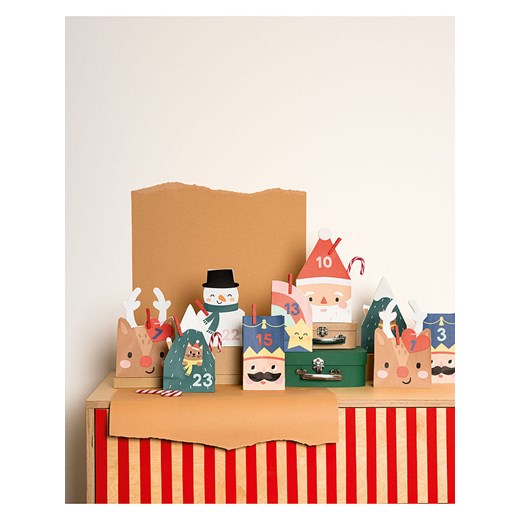 folia PAPER 72-częściowy zestaw &quot;Santa &amp; Freinds&quot; w kolorze Folia Paper onesize Limango Polska wyprzedaż