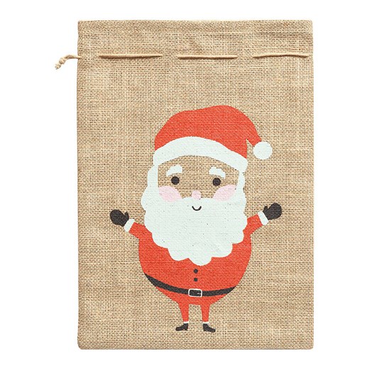 folia PAPER Worek jutowy w kolorze beżowo-czerwonym - 35 x 25 cm Folia Paper onesize Limango Polska promocja