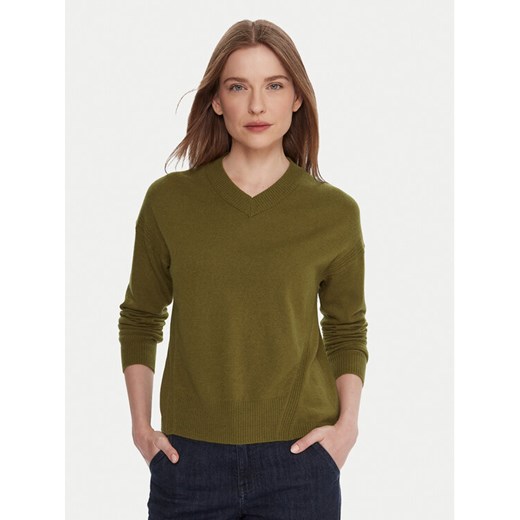 United Colors Of Benetton Sweter 102HD4032 Zielony Relaxed Fit ze sklepu MODIVO w kategorii Swetry damskie - zdjęcie 186639796