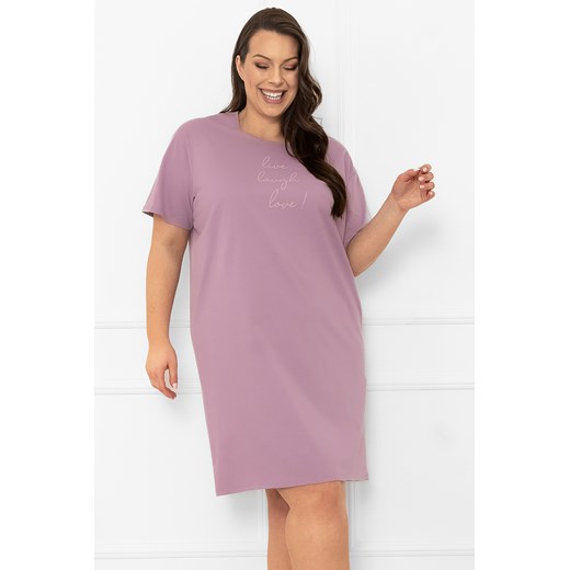 Nocna koszula Italian Fashion Ksara kr.r. wrzos ze sklepu kontri.pl w kategorii Koszule nocne - zdjęcie 186640376