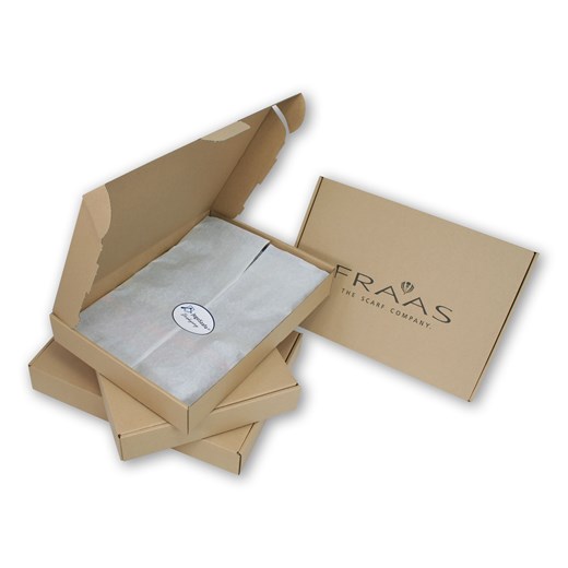 Wełniany Szalik Męski - V. Fraas - Kratka, Jasne Bordo SZAWLN1373 V. Fraas JegoSzafa.pl