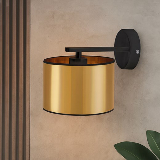 Złoty kinkiet ścienny do sypialni LUANDA MIRROR - id: 6821 - marki Ciekot Partners Sp. Z O. O. - 186640885 Złoty kinkiet ścienny do sypialni LUANDA MIRROR ze sklepu Lysne w kategorii Lampy ścienne - zdjęcie 186640885