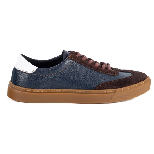 Buty męskie Olivier 702KNT granatowe klasyczne półbuty miejskie ze sklepu butyolivier w kategorii Półbuty męskie - zdjęcie 186640908