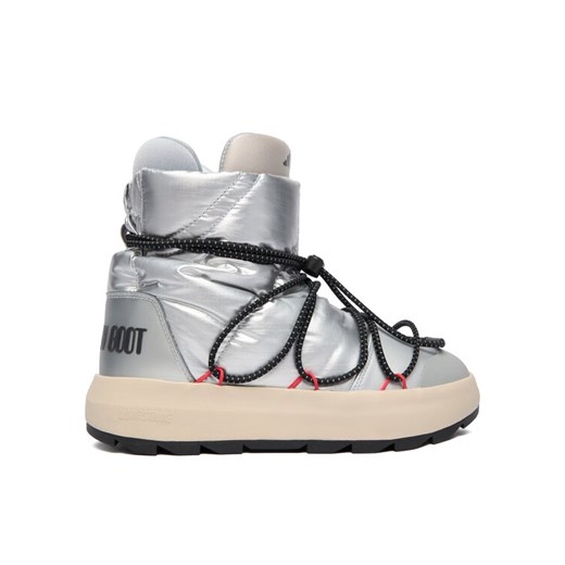 Śniegowce adidas Moon Boot Ace JQ7849 Srebrny ze sklepu eobuwie.pl w kategorii Śniegowce damskie - zdjęcie 186641797