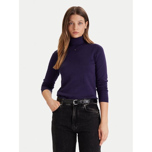 Tommy Jeans Golf Essential DW0DW21672 Fioletowy Regular Fit ze sklepu MODIVO w kategorii Swetry damskie - zdjęcie 186642176