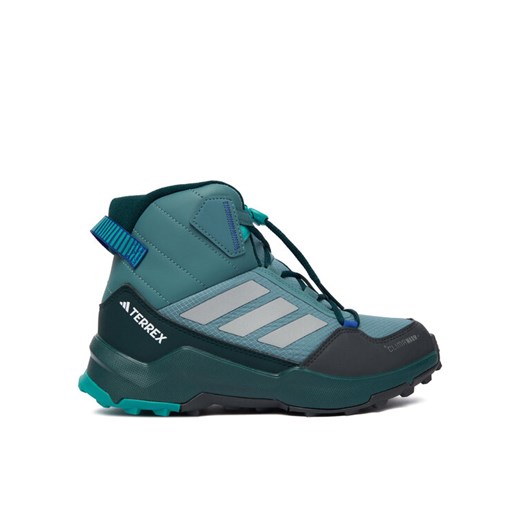 adidas Trekkingi Terrex Ax4r Mid CLIMAWARM+ Hiking JS2923 Zielony ze sklepu MODIVO w kategorii Buty trekkingowe dziecięce - zdjęcie 186642188